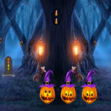 play 8B Halloween Treehouse Escape