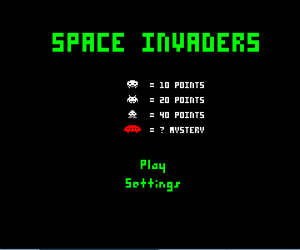 play Space Invaders