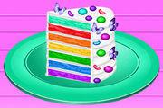 Vincy Cooking Rainbow Birthday Cake Girl