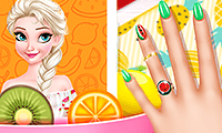 play Princesses Fruity Nails