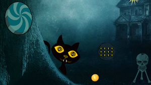 play Scary Black Cat Forest Escape