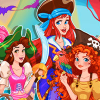 play Pirate Princess Halloween Dress Up