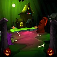 Mirchigames Find Spooky Treasure Pumpkin House