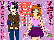play Dress Up Kyuketsuki-Kun And Hitokui-Chan!
