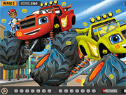 play Blaze Monster Truck Hidden Pumpkins