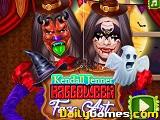 play Kendall Jenner Halloween Face Art