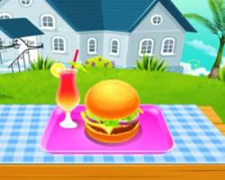 play Homemade Burger Cooking