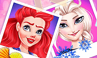 play Princesses Face Warp