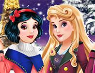 Aurora And Snow White Winter Fashion