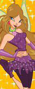 play Winx Flora Magic Dress Up