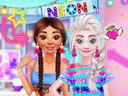 play Princesses Neon Dresses