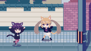 play Street Cat Girls Fight