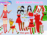 play Elf And Rudolf Dress Up