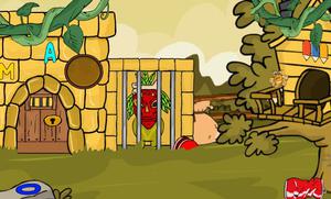 play Tribal Green Monster Rescue