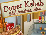 Doner Kebab: Salad, Tomatoes, Onions