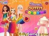 play Disney Outfit Coloring