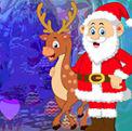 play Santa With Deer Escape