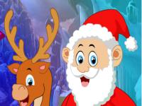 play Santa With Deer Escape