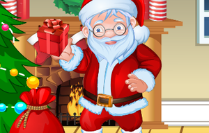 play Christmas Gift Santa Dress Up