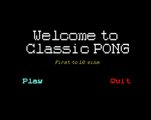 play Classic Pong 2P