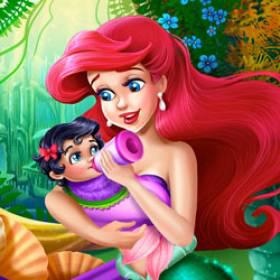 play Mermaid Baby Feeding - Free Game At Playpink.Com