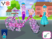 play Princess Bicycle Cleaning