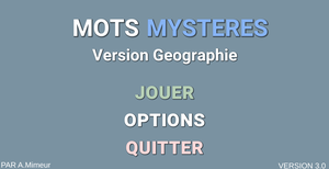 play Mots Mystère! (Version Géographie)