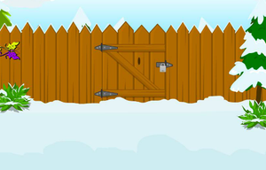 play Snowy Yard Escape