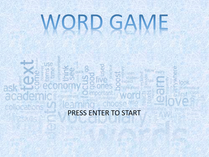 play Word Game: Test Your English