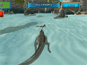 play Crocodile Simulator Beach Hunt