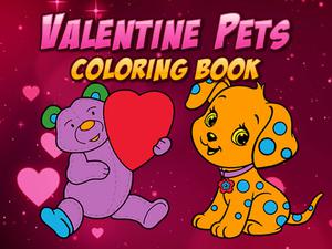 play Valentine Pets Coloring Book