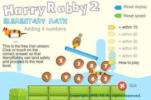 play Harryrabby Elementary Math - Adding 4 Numbers