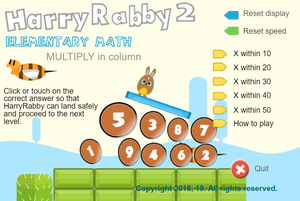 play Harryrabby Elementary Math - Multiply In Columns