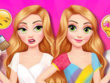 play Princesses Outfit Coloring