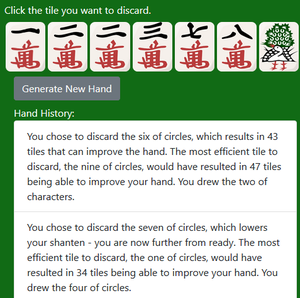play Mahjong Efficiency Trainer