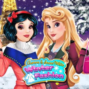 play Aurora And Snow White Winter Fashion