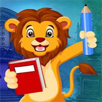 G4K-Studying-Lion-Escape