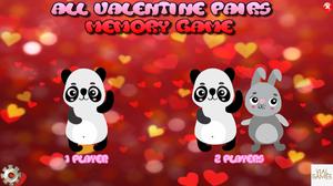 All Valentine Pairs Memory Game