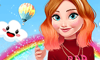 play Princesses Rainbow Dress Up