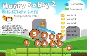 play Harryrabby2 Multiply With 3 Numbers Free