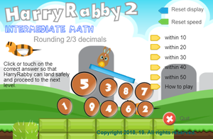 play Harryrabby2 Rounding 2/3 Decimals Free Version