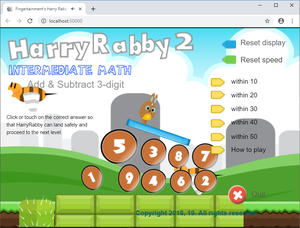 play Harryrabby2 Add & Subtract 3-Digit Numbers Free