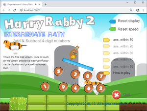 play Harryrabby2 Add And Subtract 4 Digit Numbers Free