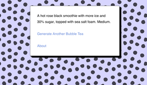 play Bubble Tea Generator