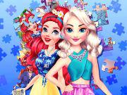 play Princesses Puzzle Portrait