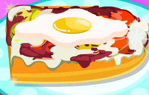 play Italian Bread Omelette Pizza