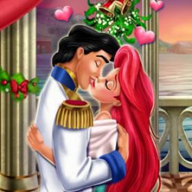 play Mermaid Princess Mistletoe Kiss - Free Game At Playpink.Com