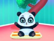 Cute Panda Caring And Dressup