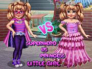 Little Girl Superhero Vs Princess