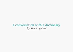 play A Conversation With A Dictionary